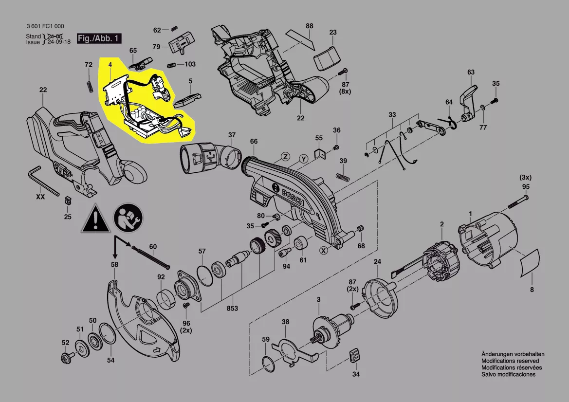 Module électronique réf. 1 619 PS0 623 BOSCH
